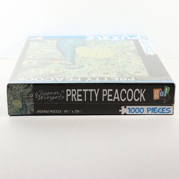 Susan Winget Pretty Peacock Jigsaw Puzzle NEW Sealed 1000 pieces 19.6 x 29.5 Go! - Picture 3 of 7